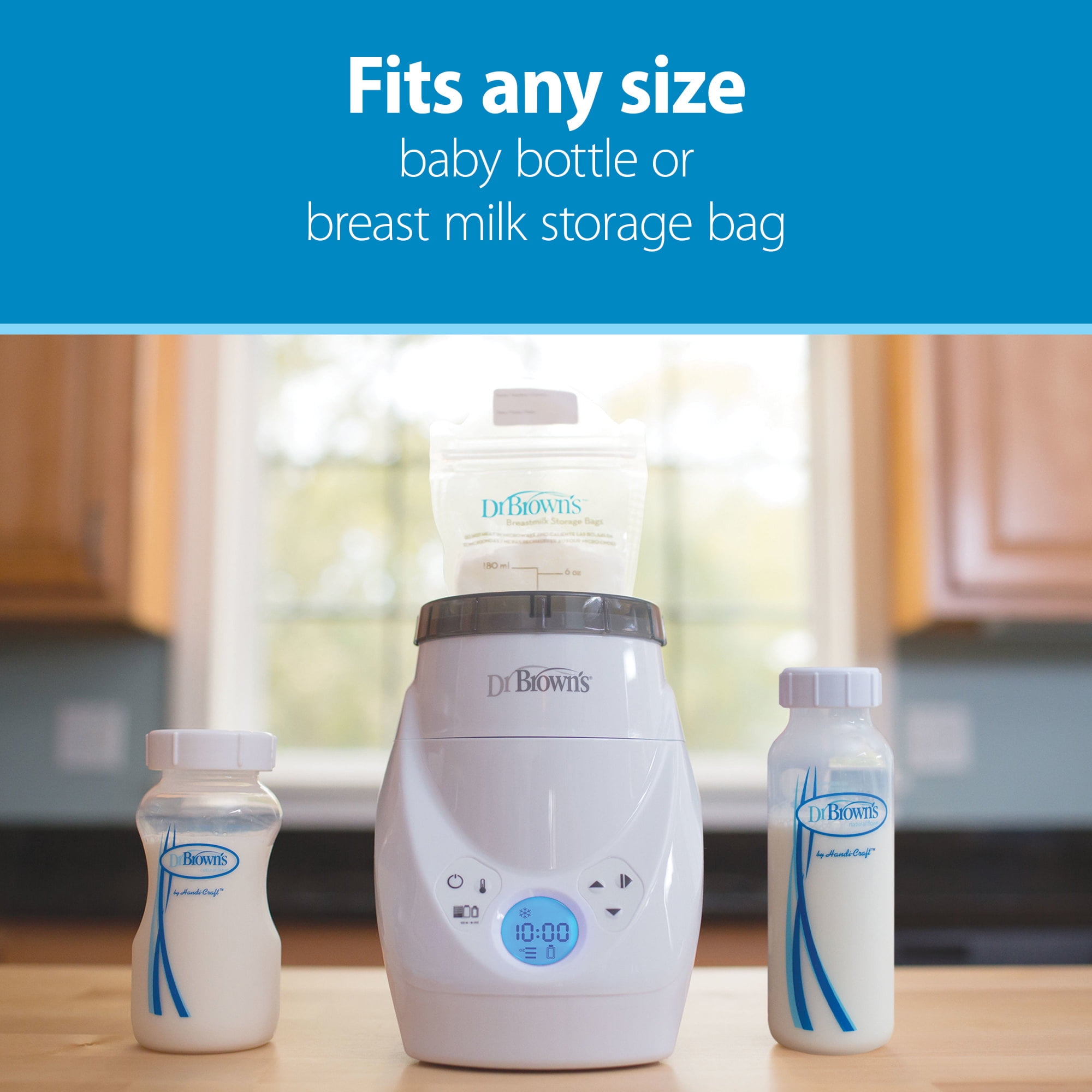 Dr. Brown's Natural Flow Milk Spa, Breast Milk & Bottle Warmer, Even and Consistent Warming, 1 Pack