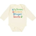 thumbnail image 3 of Inktastic Oregon My Grandma and Grandpa Love Me Boys or Girls Long Sleeve Baby Bodysuit, 3 of 5