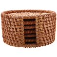 thumbnail image 3 of 36 Piezas/Juego de Posavasos de Bebida para Accesorios de Té Kungfu Mantel Individual Vajilla Redonda Estera para Almohadilla Estera de de Tejido de Ratán Diámetro 8 cm, 3 of 4