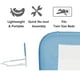 thumbnail image 4 of Barandilla de cama de malla ajustable en azul, dos niveles de altura, tela transpirable y duradera, barandilla de cama liviana y portátil para niños pequeños, paquete doble, 4 of 5