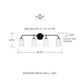 thumbnail image 4 of Capital Lighting 148841BN-542 Lawson 4 Light 33" Wide Vanity Light - Nickel, 4 of 7