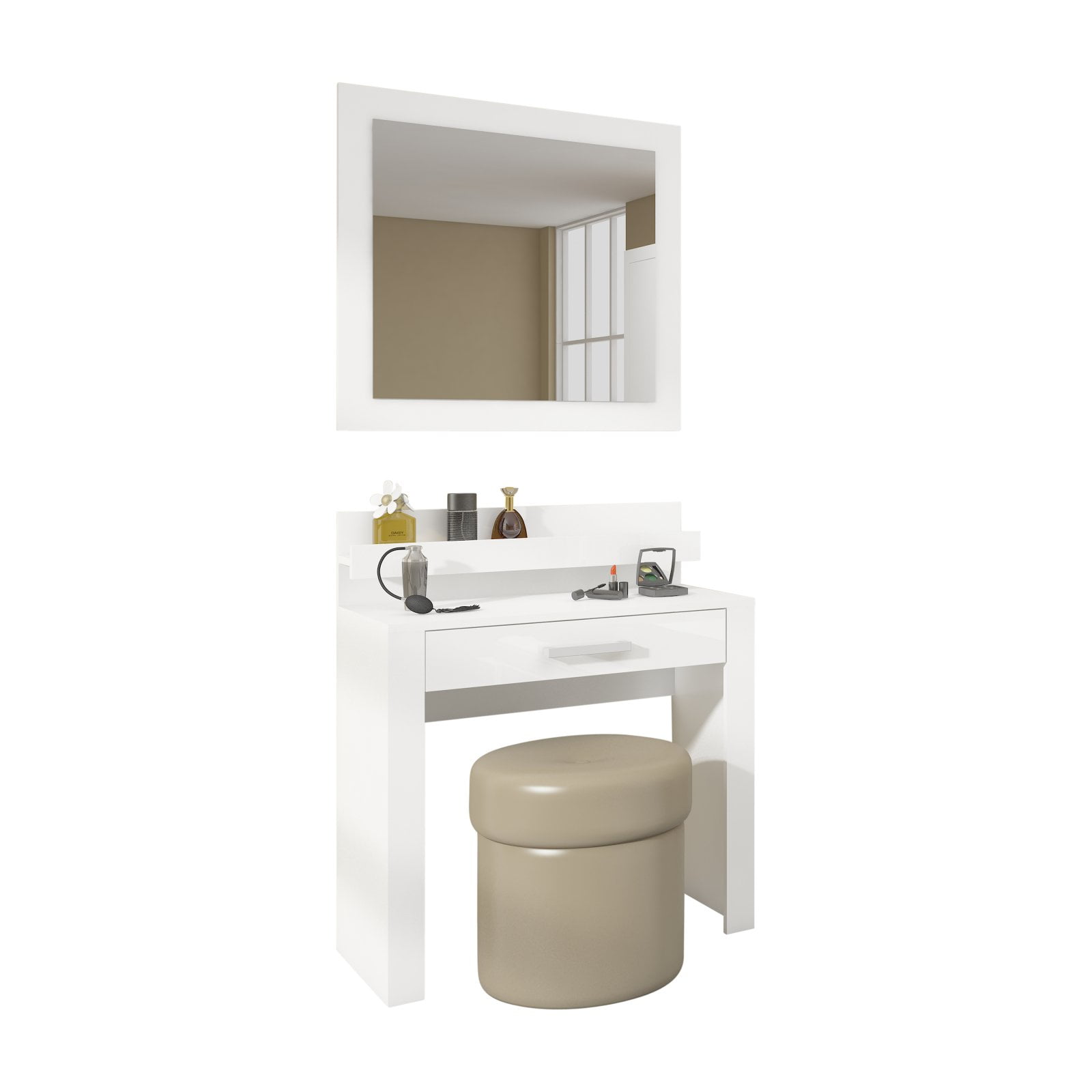 Furniture.Agency Viki Makeup Vanity with Mirror Set