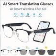thumbnail image 4 of AI Smart Glasses, Supporting Touch Control And AI Chat GPT Model. AI Intelligence, 8 Million Pixel HD, Anti-shake Function. Real-time Translation. Blue Light Protection, Dual Microphones, 4 of 13