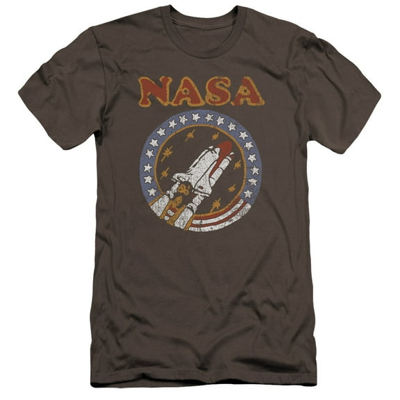 Nasa - Retro Shuttle - Premium Slim Fit Short Sleeve Shirt - Large
