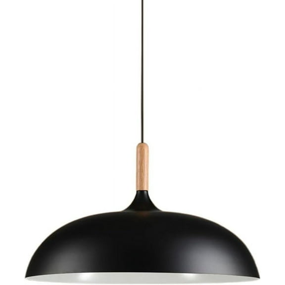 Wood Metal Pendant Light for Dining Room, Nordic Modern Pendant Lamp, Retro Industrial Rustic Pendant Light Fixture, Vintage Farmhouse Pendant Lighting for Kitchen Island Over Table