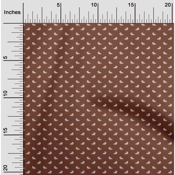 oneOone Viscose Chiffon Fabric Dinosaur Animal Print Sewing Fabric BTY 42 Inch Wide