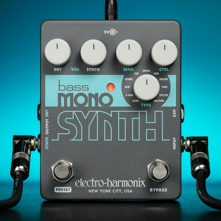 Electro-Harmonix Bass Mono Synth Bass Synthesizer Pedal - Walmart.com
