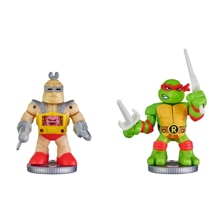 Akedo Teenage Mutant Ninja Turtles Mini Battling Warriors Michelangelo vs  Bebop Pack, Ages 6+