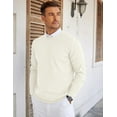 thumbnail image 4 of COOFANDY Mens Knit Sweaters Lightweight Regular Fit Crew Neck Sweater for Fall Winter, 4 of 7