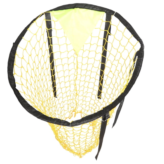 OULII Lightweight Nylon Football Practice Net Yellow Indoor Soccer Goal for Accurate Football Training