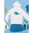 thumbnail image 3 of Whale With A Crown Hoodie Juniors -Image by Shutterstock,  Small, 3 of 4