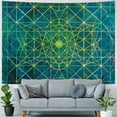 thumbnail image 4 of Autua Sacred Geometry Grid of Lines Tapestry Wall Hanging Unique Style for Home Decor | Graphic Tapestries for Living Room Bedroom | Farmhouse Dorm Decor - 4 Sizes Available 40x60inch, 4 of 6