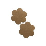 Pastease Suede Flower Reusable Pasties Nipple Covers, One Size
