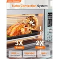 thumbnail image 3 of Nuwave Bravo Pro Smart Air Fryer Combo de horno tostador, encimera de horno de convección Airfryer, funciones 12 en 1 con tecnología más rápida y uniforme, 1800W, 50-450°F, sin PFAS, 21QT, menta, 3 of 5
