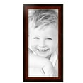 thumbnail image 2 of ArtToFrames 10" x 22" Matte Mahogany with Gold Accent Diploma Picture Frame, 10x22 inch Brown Wood Poster Frame (WOM-5109), 3 Pack, 2 of 6