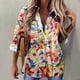 thumbnail image 1 of Pntutb Camisa abotonada Mujer Blusa de manga larga Blusa Estampado Tops Bussiness Casual Solapa Tops Liquidación Pntutb Pntutb-3742, 1 of 5