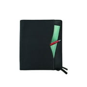 BLACK BELLINO LEATHER ZIP-AROUND PADFOLIO