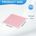 thumbnail image 2 of Uxcell Thermal Pads 100x100x0.5mm, 6 Pcs Silicone Cooling Thermal Pad for CPU GPU M.2 SSD NVMe Pink, 2 of 7