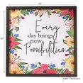 thumbnail image 2 of IH Casa Decor Framed Canvas Wall Sign Everyday Brings New Possibilities, 2 of 3