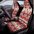 thumbnail image 4 of CHAQLIN Geometric Stars Car Seat Covers for Auto, Decorative Car Front Seat Covers Stretchy Polyester Fabric Automobile Seat Cover Pad Mat, 4 of 12