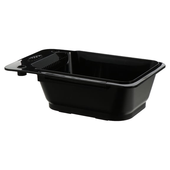 WEUVEB Black Hair Color Bowl for Mixing Portable Reusable Hairdressing Tool