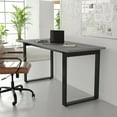 thumbnail image 6 of BizChair Commercial 60x24 Conference Table with 1" Thick Double Sided Laminate Table Top with PVC Edging and Heavy Duty U-Frame Steel Base, Gray Oak, 6 of 11
