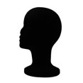 thumbnail image 2 of Flocking Foam Female Head Model Wig Hat Holder DIY Props Headwear Display Mold, 2 of 10