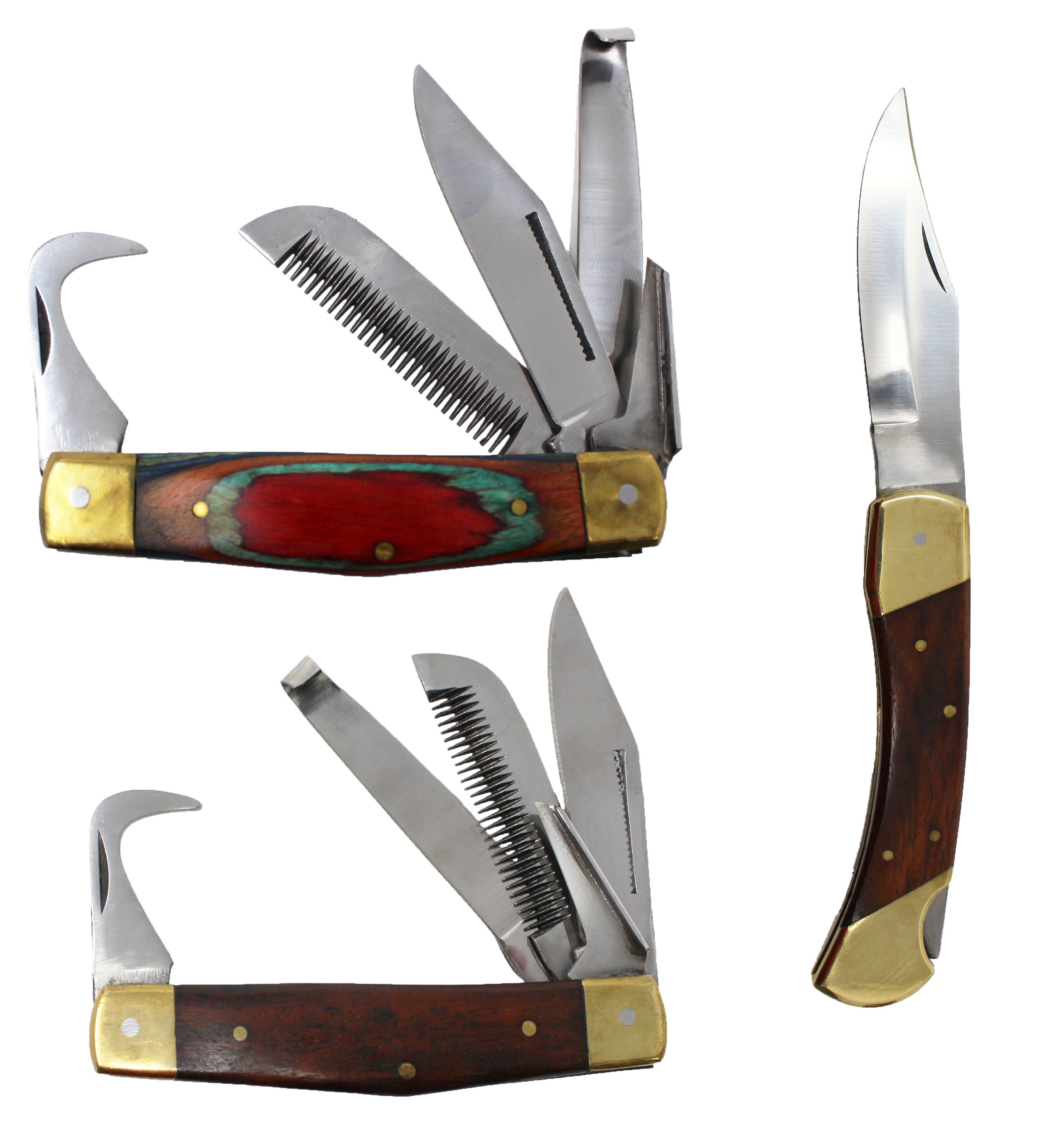 Horse Farrier Tool 3Piece Care Multi Hoof Pick Knife Comb 984K04