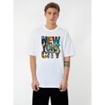 thumbnail image 1 of New York City Print Men's T-Shirt - Casual & Comfortable Summer Tee with Unique Graphic Design, Machine Washable, 1 of 6