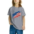 thumbnail image 5 of CFLVAEK American Flag T Shirts for Kids Casual Short Sleeve Round Neck Cotton Tshirt 4th of July Patriotic Tshirts Celebrate Indenpendence Day Tops 4 Years, 5 of 7