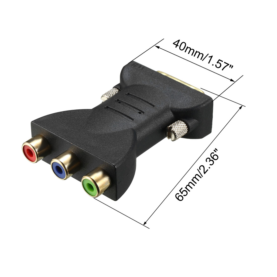 DVI to RCA Adapter 24+5 Male to 3 RCA Female Connector for HDTV