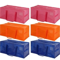 Yhmxh 24-Gallon Moving Bags, Heavy Duty Extra Large Moving Bags with Handles, Waterproof Foldable Storage Totes, Clothing Storage Bags, Packing Moving Boxes for College Supplies & Seasonal Storage