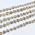 thumbnail image 2 of Smokey Quartz Faceted Briolette Beads 8.5x10-10x11mm, Heart Shape Gemstone Beads for Jewelry Making & Decorative Projects, 8" Strand, 2 of 4