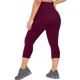 thumbnail image 2 of Leggings de talla grande para mujer: pantalones capri de yoga, faja moldeadora que realza los glúteos, tejido de poliéster, tallas XL-XXXXXL para hacer ejercicio/uso informal., 2 of 5