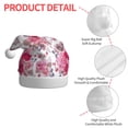 thumbnail image 6 of Cauagu Peonies And Roses for Adult Christmas Hat,1-Pack Xmas Holiday Hat Santa Hat for Women & Men Festive Headwear Accessories Fit for Christmas/New Year/Party, 6 of 6