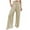 Beige, variant on YUEJUIR Slacks For Women Women Summer High Waisted Cotton Linen Palazzo Pants Wide Leg Long Pant Trousers With Pocket Postpartum Clothes Womens Linen Pants Business Casual (Purple,XL)