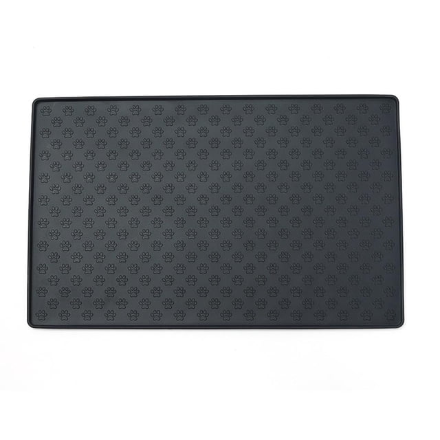 Mantel Individual Para Alimentación De Mascotas, Almohadilla Impermeable, Borde Elevado, Cojín De Silicona Compacto Flexible De Dos Tamaños, Accesorios Para Cuencos De Tienda Para El Hogar Methold PT002616-01