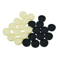 thumbnail image 3 of LeeQinersw 24 Piece Backgammon Chess Pieces Board Game Pieces Universal Accessory Stackable Black White, 3 of 9