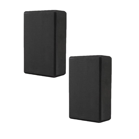 2PCS High-Density EVA Yoga Block Pilates Foam Brick 23x15.6x7.6cm Lightweight for Back & Ab Training