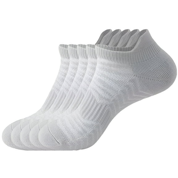 TELOLY 5Pairs Mens Socks9-13Mens Ankle Socks Size 9-11 Men's Socks ,Gray
