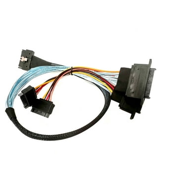 MCIO 74 P to 2 X SFF-8639 U.2 Cable - 50CM