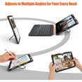 thumbnail image 5 of Magnetic Detachable Keyboard Case for iPad Pro 13" M4/M5, Backlit Trackpad, Pencil Holder, 360° Rotatable Kickstand,Black, 5 of 7