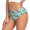 thumbnail image 2 of Fotbe Christmas Dachshund Calzones Estampados para Mujer – Ropa Interior de Algodón, Cómoda, Suave y Elástica-Medium, 2 of 6