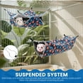thumbnail image 4 of 2 Pcs Ferret Hammock Polyester Guinea Pig Hammock with Loop and Tunnel Practical Pet Cage Accessories for Parrot Squirrel Mouse, 4 of 11