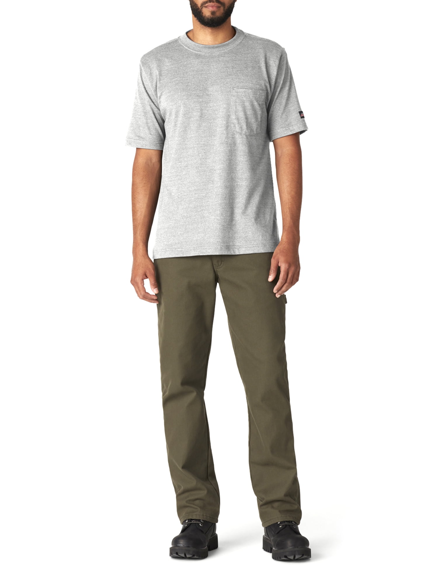 Genuine Dickies Mens and Big Mens Performance Short Sleeve Heavyweight Pocket T-Shirt