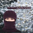 thumbnail image 4 of Sonducket 2020 nuevo calentador de cuello femenino Otoño Invierno gorros sombreros máscara mujer invierno sombrero tejido sombreros bufanda conjunto Sombreros Morado oscuro, 4 of 8