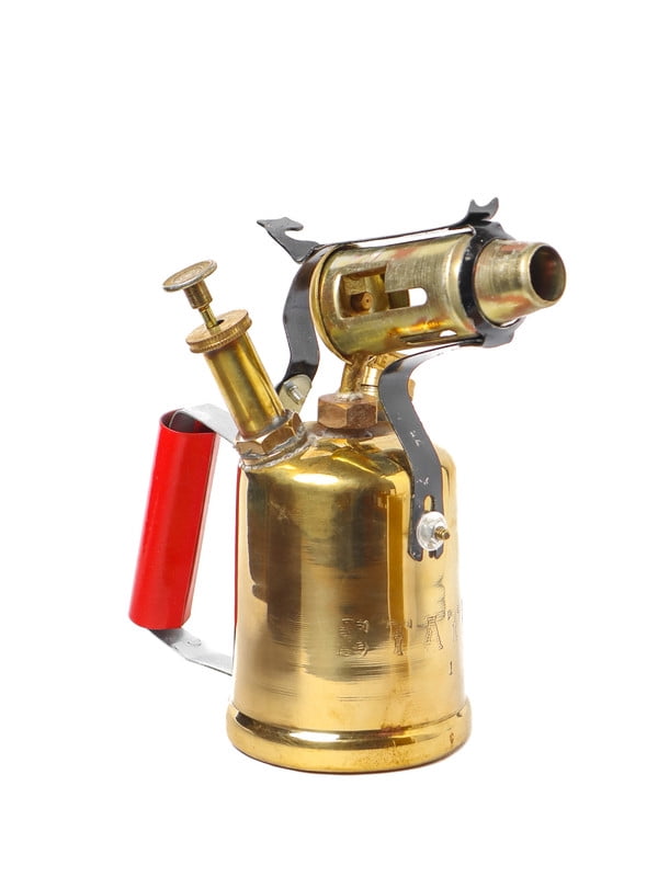 Vintage Style Status Kerosene Oil Antique Brass Blow Torch Lamp in Working Order