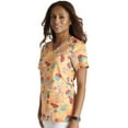 thumbnail image 4 of Cherokee Prints Scrubs Top For Women V-Neck Print CK671, 4 of 5