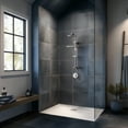 thumbnail image 6 of Forno Acqua AcquaFALL Shower, Brushed Nickel Finish, Overhead Rainfall Shower, Handheld Shower Head, Body Jets, 1.8 GPM Flow Rate, 6 of 15
