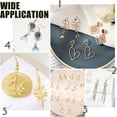 thumbnail image 4 of Kit de 180 piezas para hacer aretes dorados DIY, ganchos para aretes de acero inoxidable 304 con cierre de pinza de langosta, tuerca para aretes, anilla de salto y tuercas de plástico para aretes., 4 of 7